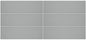 Stencil Grey Rectangle, Linear 4X12 Matte