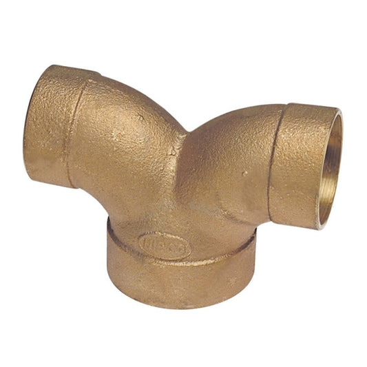 DWV Double 90 deg Elbow, 2 in, C, Copper