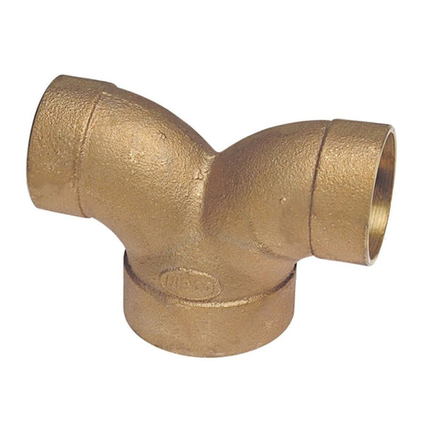DWV Double 90 deg Elbow, 2 in, C, Copper