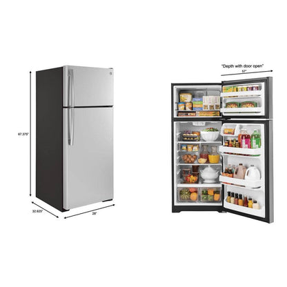 GE 17.5 Cu Ft Tp Mnt Refrigerator Estar Ss