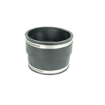 Transition Coupling, 5 in, Clay x Cast Iron/Plastic, Flexible PVC