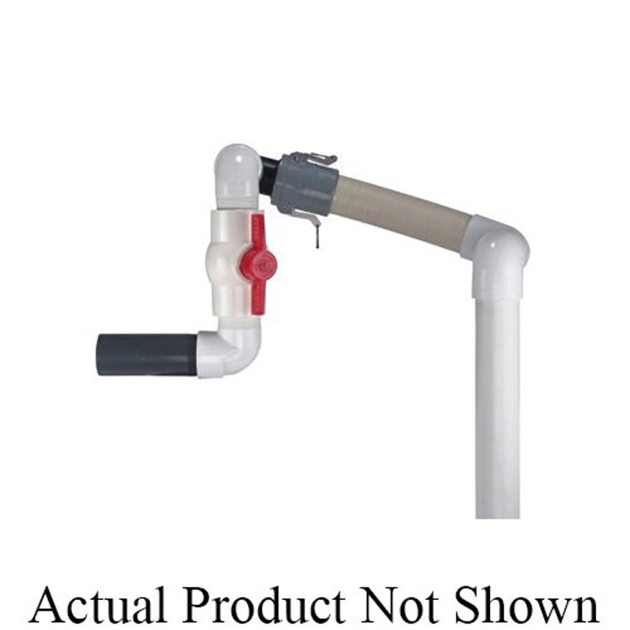 Discharge Hose and Valve Assembly With Flex House, PVC, 1 in, Dia