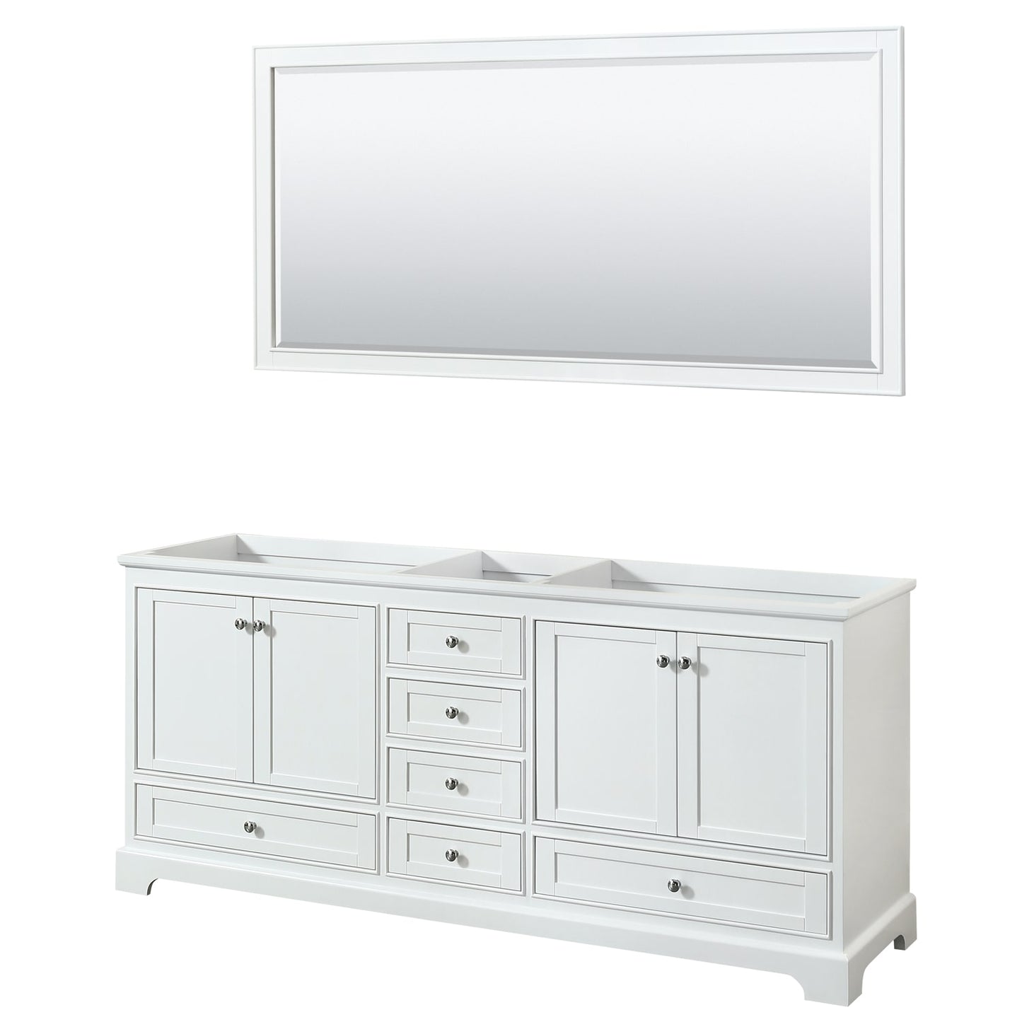 Deborah Double Bathroom Vanity - 79W x 34.25H x 21.63D