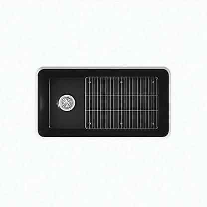 Cairn® Single Bowl Kitchen Sink, Under Mount, 33-1/2 x 18-5/16 in, 9-1/2 in Bowl Depth, Neoroc® Composite, Matte White