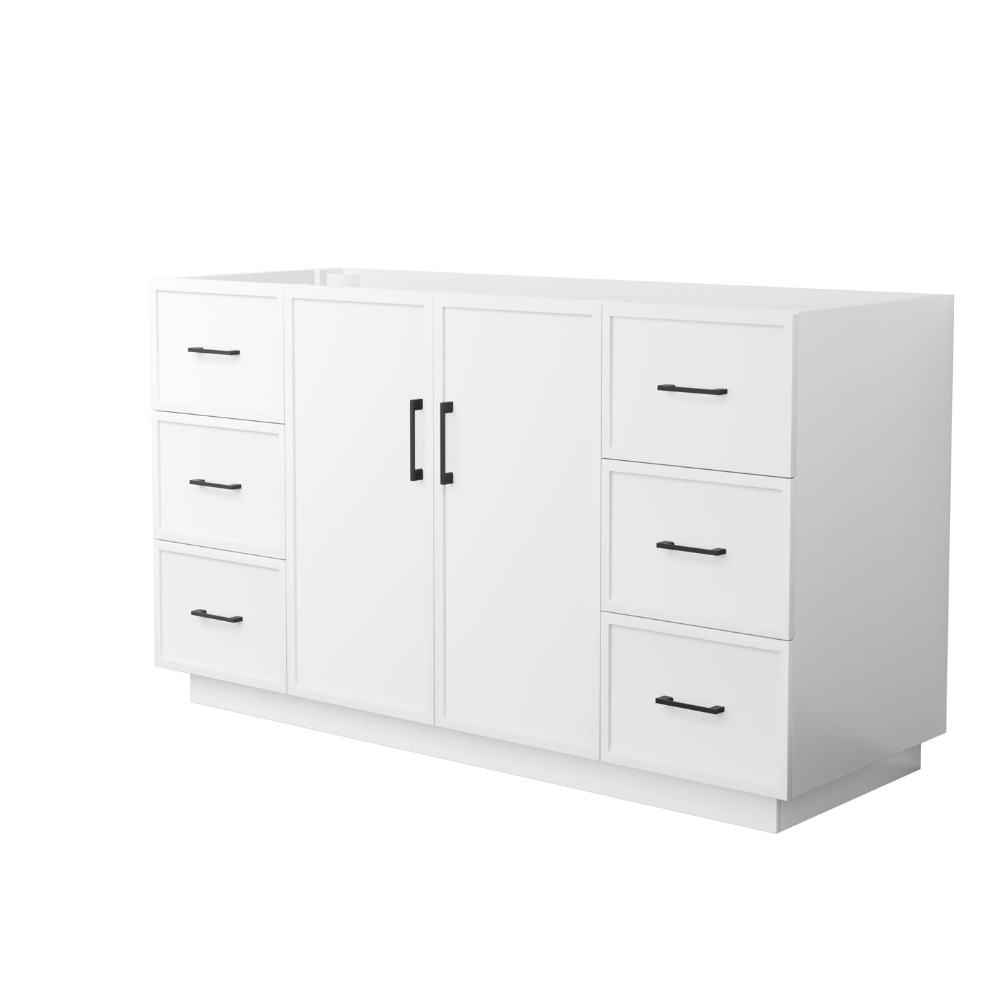Elan Single Bathroom Vanity with Toe Kick - 59W x 34.25H x 21.5D