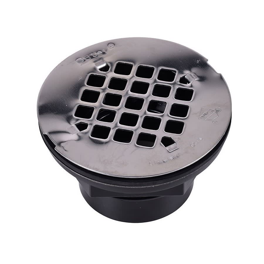 2 in, 101 PS ABS Solvent Weld Shower Drain with Stainless Steel Strainer