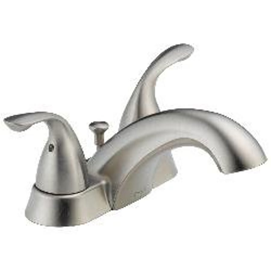 Classic Centerset Lavatory Faucet, ADA, 2 Handle, 2-Hole, 1.2 gpm, Stainless