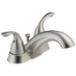 Classic Centerset Lavatory Faucet, ADA, 2 Handle, 2-Hole, 1.2 gpm, Stainless