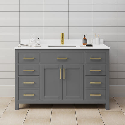 Beckett Single Bathroom Vanity - 54W x 35H x 22D