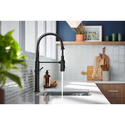 Crue 1.5 GPM Single Hole Pre-Rinse Pull Down Kitchen Faucet - Includes Escutcheon