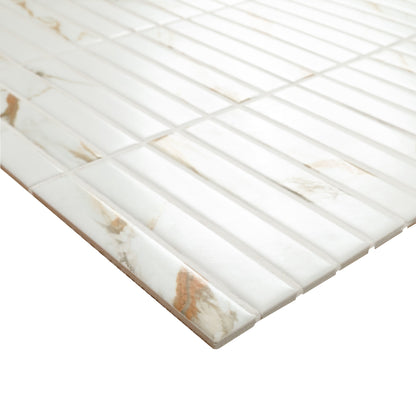 Calacatta Gold Matte Stack Pattern