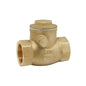 Swing Check Valve, 4 in, FNPT, Brass