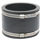 Transition Coupling, 4 in, Clay x Clay, Flexible PVC