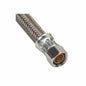 Flexible Water Supply, 3/8 in, Comp, 12 in L, Braided Polymer