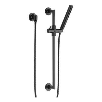 Odin 1.75 GPM Single Function Hand Shower Package - Includes Slide Bar, Hose, and Wall Supply