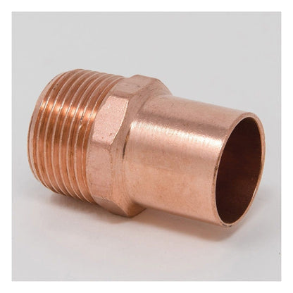 Male Adapter, 1/2 in, Fitting x MNPT, Copper