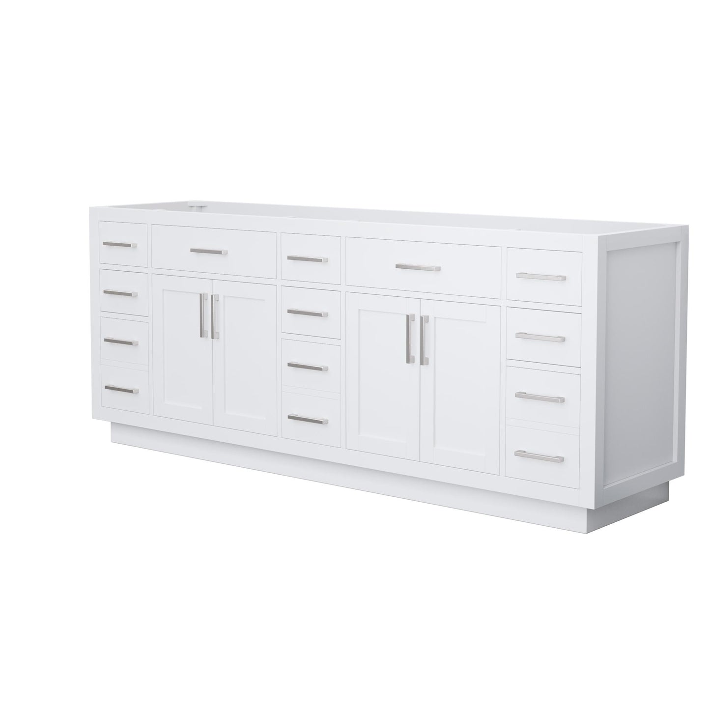 Beckett Double Bathroom Vanity with Toe Kick - 83W x 34.25H x 21.5D