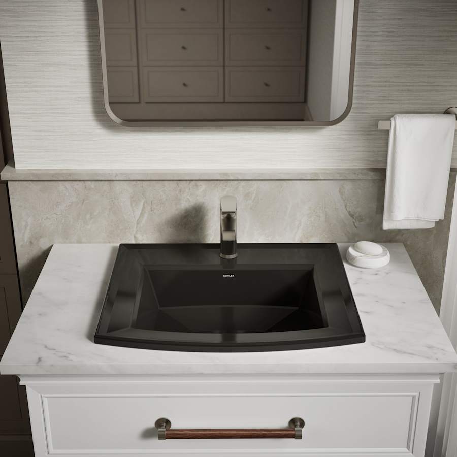 Archer 22-5/8" Drop In Bathroom Sink with 1 Hole Drilled and Overflow