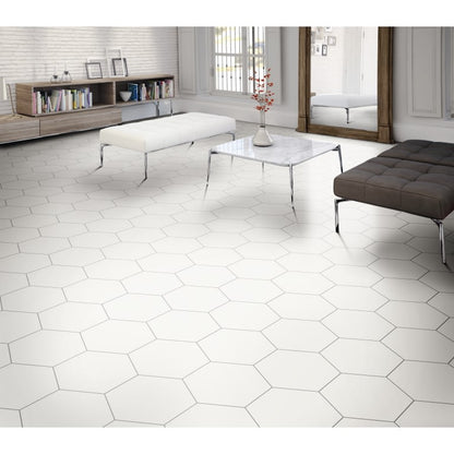 RHYTHM HEX WHITE 11X13