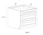 Drawer Base Cabinet - 24"W x 34- 1/2"H x 24"D - 3DRW