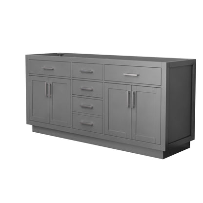 Beckett Double Bathroom Vanity with Toe Kick - 71W x 34.25H x 21.5D