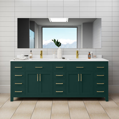 Beckett Double Bathroom Vanity - 84W x 35H x 22D