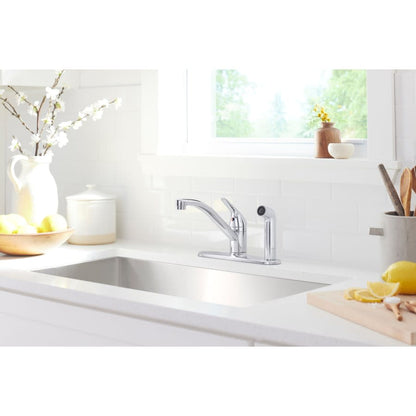 Jolt 1.5 GPM Widespread Kitchen Faucet - Includes Side Spray Escutcheon