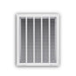 Stamped Fixed Hinge Face Return Filter Grille, 20 x 25 in, 1/2 in Spacing, 1 in Filter, Steel, White