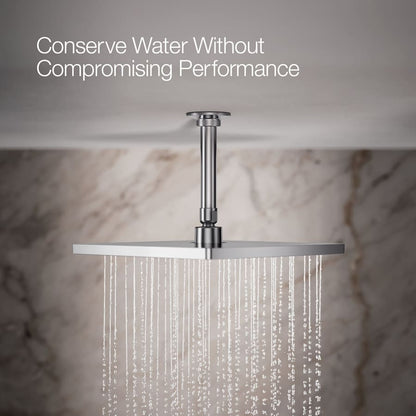 Honesty Square 10" Single Function 2.5 GPM Rainhead with MasterClean Sprayface