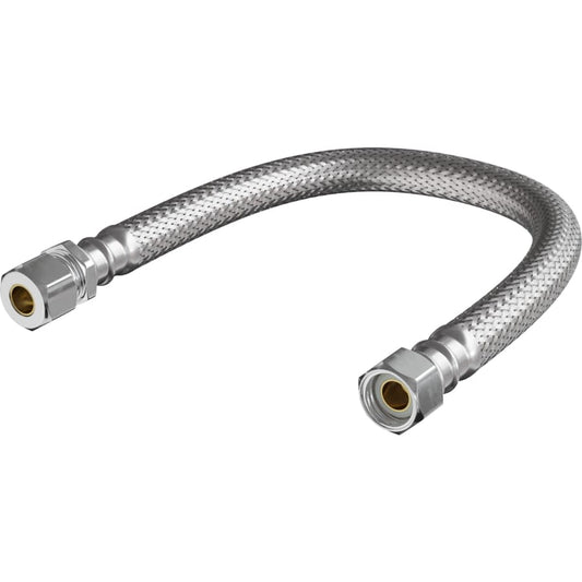 3/8" Male Comp x 3/8" Female Comp x 12" Braided Stainless Steel Sink Flexible Water Connector