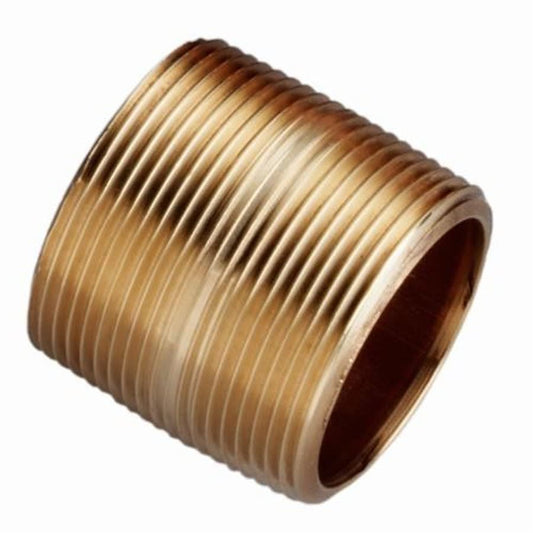 Nipple, 3/4 in, Close L, MNPT, Brass