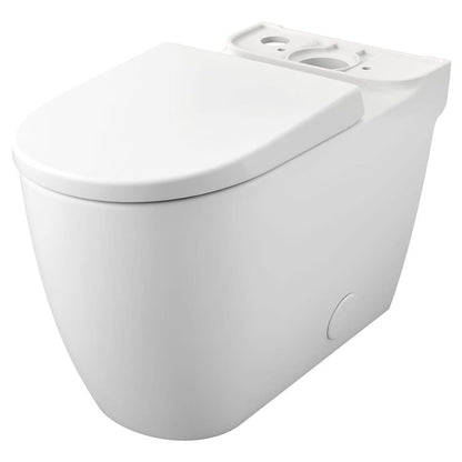 Essence Toilet Bowl, Floor Mount, 12 in Rough, ADA, Elongated, Alpine White