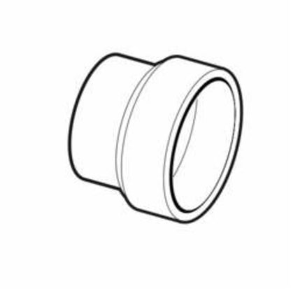 DWV Reducer Coupling, 6 x 4 in, Hub, ABS