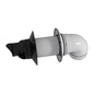21 in, Condensing Horizontal Vent Termination, 3x5 Concentric Kit with elbow and wall plates
