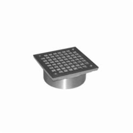 210 Floor Drain Top, 5 in, Square, Nickel Bronze