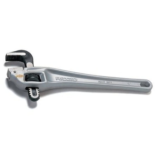 18 Series Offset Pipe Wrench, 2-1/2 in, 18 in OAL, Hook Jaw, Aluminum Handle, Standard Adjustment, Gray