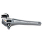 18 Series Offset Pipe Wrench, 2-1/2 in, 18 in OAL, Hook Jaw, Aluminum Handle, Standard Adjustment, Gray