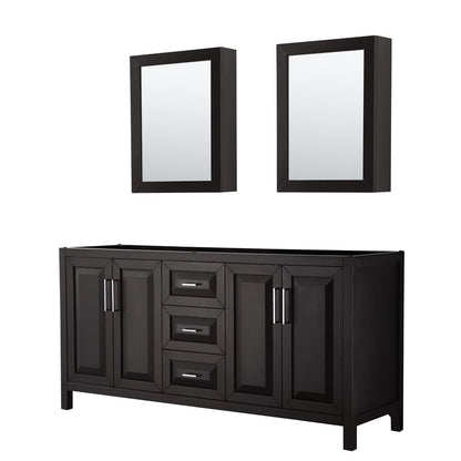 Daria Double Bathroom Vanity - 71W x 35H x 21.5D