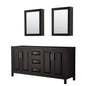 Daria Double Bathroom Vanity - 71W x 35H x 21.5D