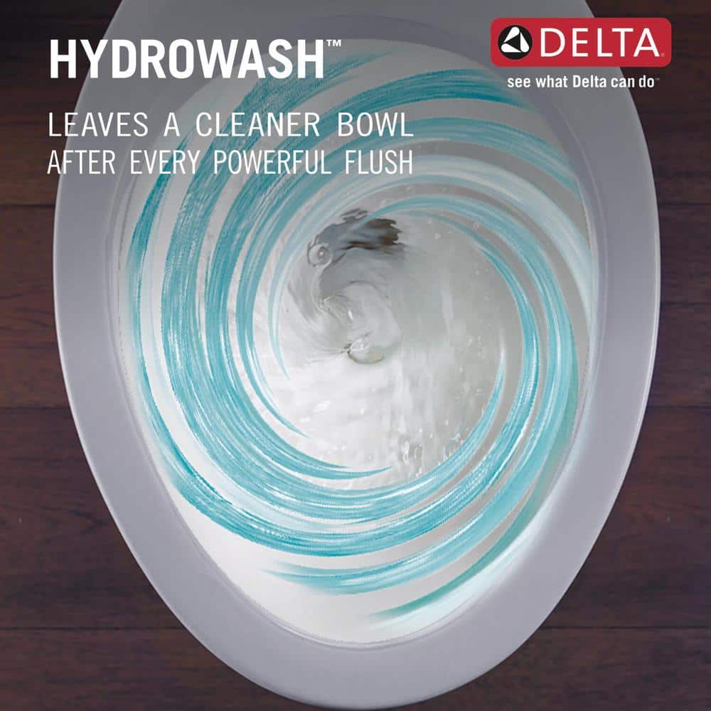 Foundations 2-Piece 1.28 GPF Single Flush Round Toilet in White