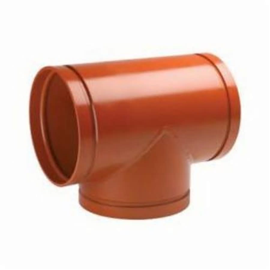 Tee, 14 in, Groove, Ductile Iron, Enamel Painted