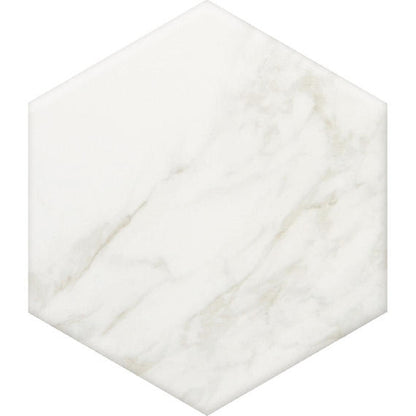 Marble Obsession Arabescato Hexagon 8X9 Matte