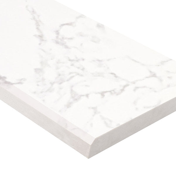 CARRARA WHITE 6X73X0.62 SINGL B POL-ENG