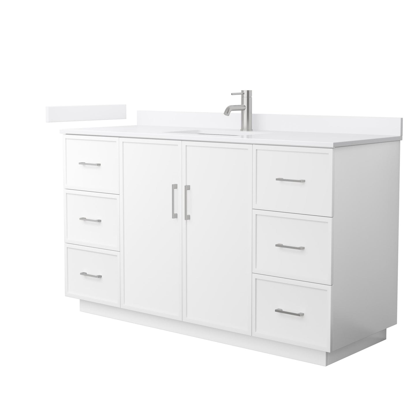 Elan Single Bathroom Vanity with Toe Kick - 60W x 35H x 22D