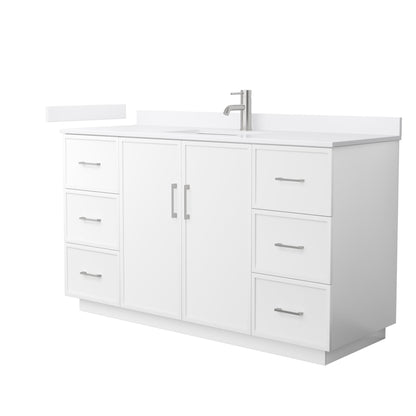Elan Single Bathroom Vanity with Toe Kick - 60W x 35H x 22D