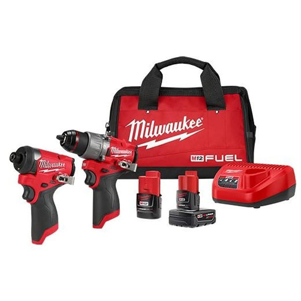 M12 2-Tool Combination Kit, Tools: Hammer Drill, Impact Driver, 12 VDC, 2.0, 4.0 Ah Battery M12™ REDLITHIUM™ Battery