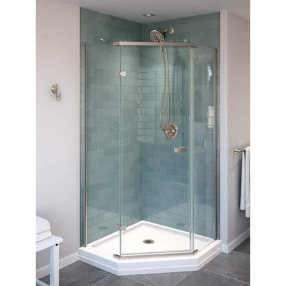 Porter Rough-in Valve Included Single-Handle 3-Spray Shower Faucet 1.75 GPM in Brushed Nickel