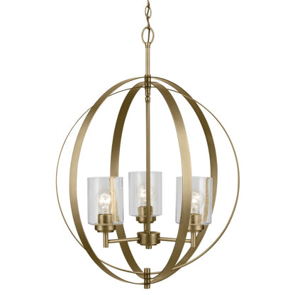 Winslow 3 Light 25" Wide Globe Chandelier