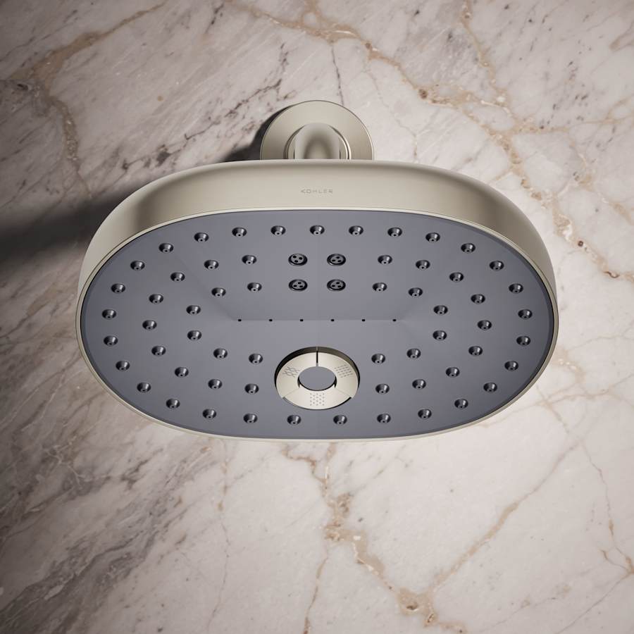 Statement 2.5 GPM Multi Function Shower Head with MasterClean Sprayface and Katalyst Air Induction Technology