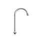 Swivel Spout With Aerator, 1/2 in, 5-1/2 in, Spout Reach, 2.2 gpm, Stainless Steel, Polished Chrome
